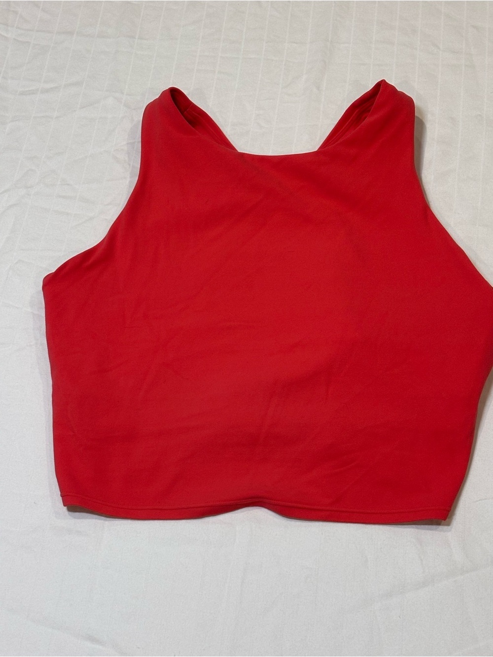 Athleta womens cut off bra tank Crop Tank Top - sz Medium